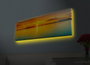 Wallity Cuadro Decorativo en Lienzo Iluminado con LED Multicolor 30x90 cm